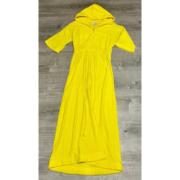 Vintage Intimates & Sleepwear Vintage Lisanne Yellow Hooded Terry